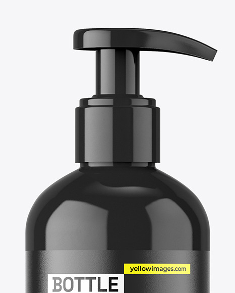 250ml Glossy Bottle with Pump Mockup