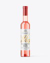 Clear Glass Pink Wine Bottle Mockup