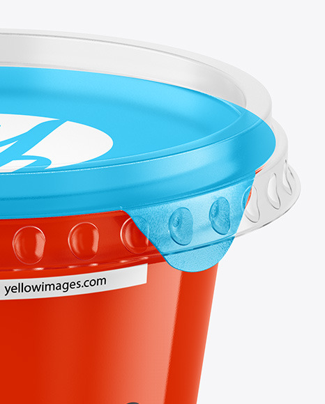 Glossy Yogurt Cup Mockup