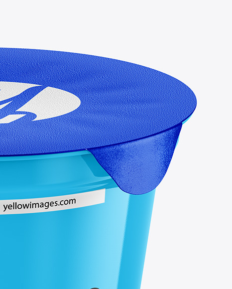 Glossy Yogurt Cup Mockup