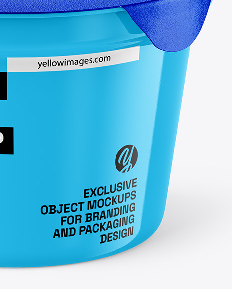 Glossy Yogurt Cup Mockup