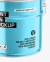 Metallic Paint Bucket Mockup