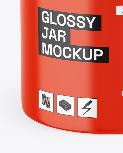 Glossy Jar Mockup