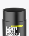 Matte Opened Paper Tube Mockup