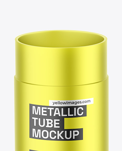 Metallized Opened Paper Tube Mockup