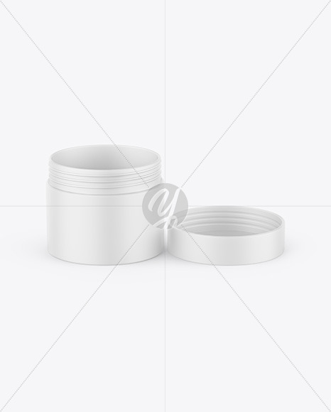 Opened Matte Jar Mockup