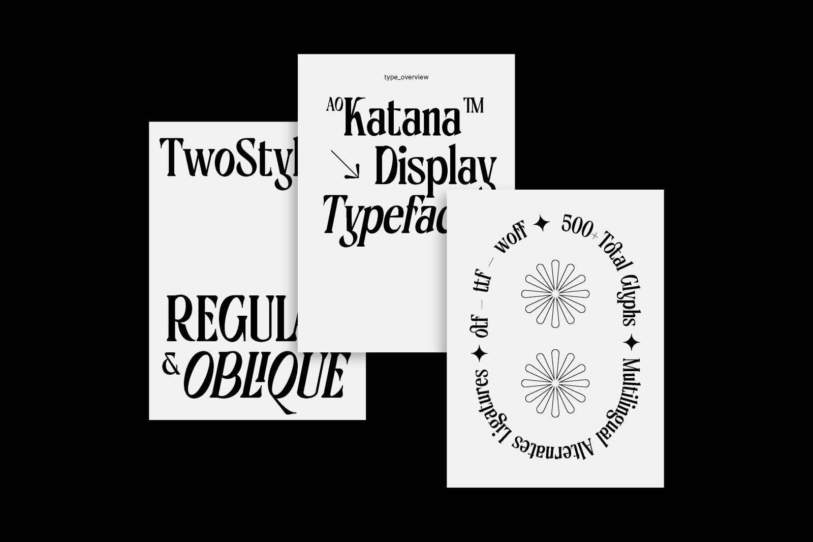 AO Katana - Display Font