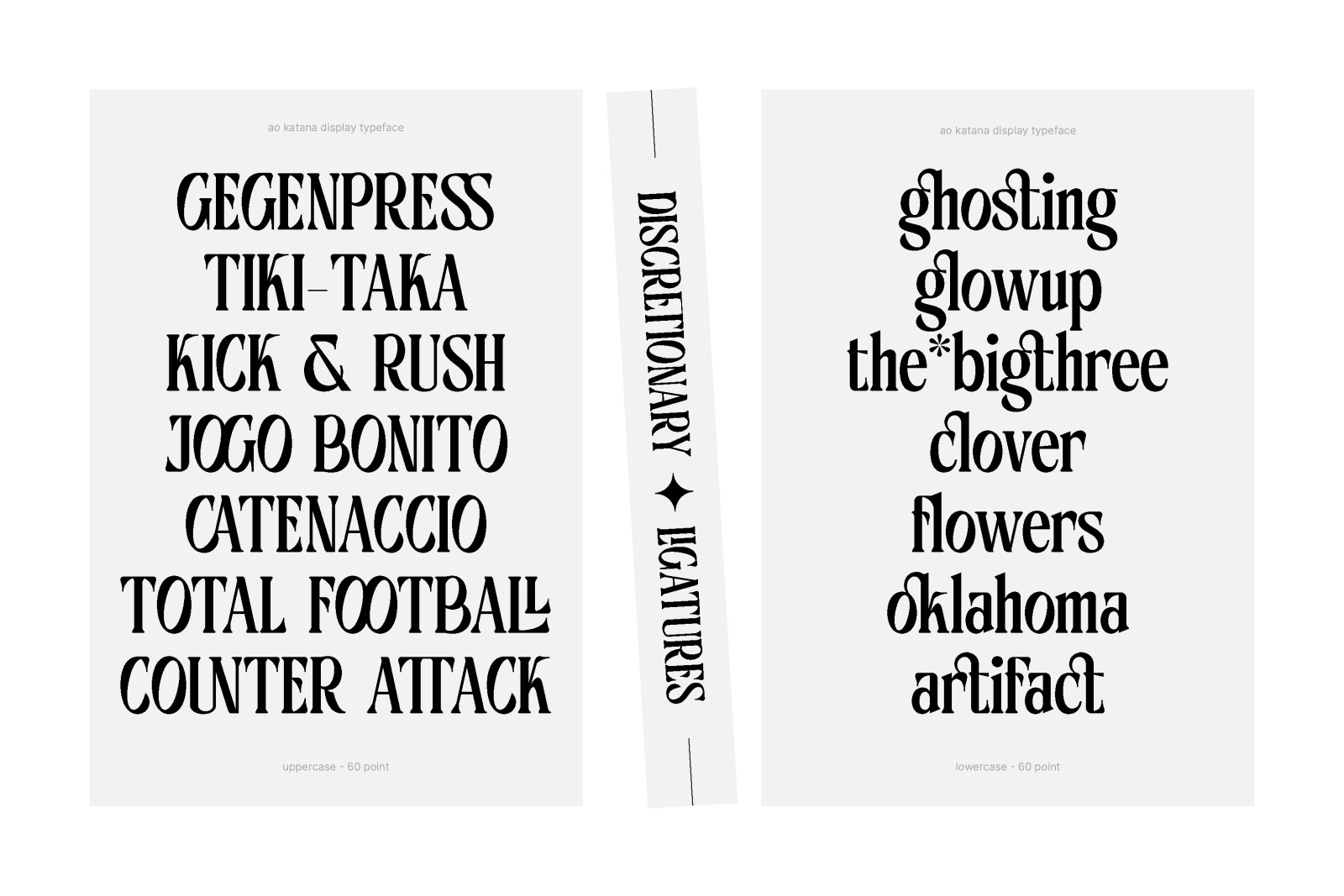 AO Katana - Display Font