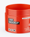 Opened Glossy Jar Mockup