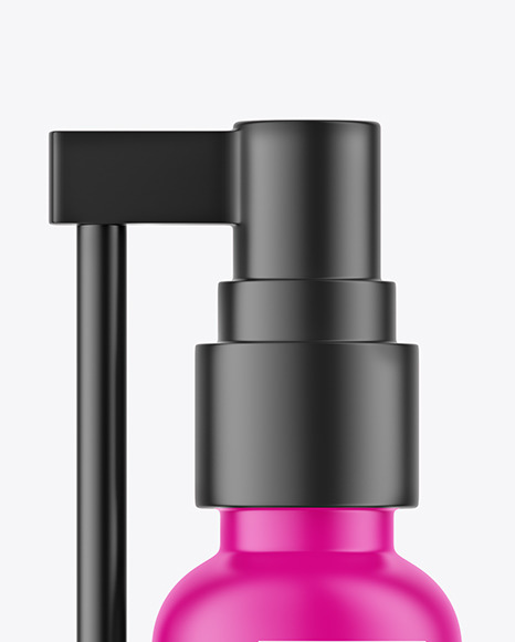 Matte Spray Bottle Mockup