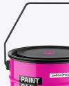 Glossy Paint Bucket Mockup