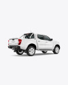 Pickup Truck Mockup - Back Half Side View