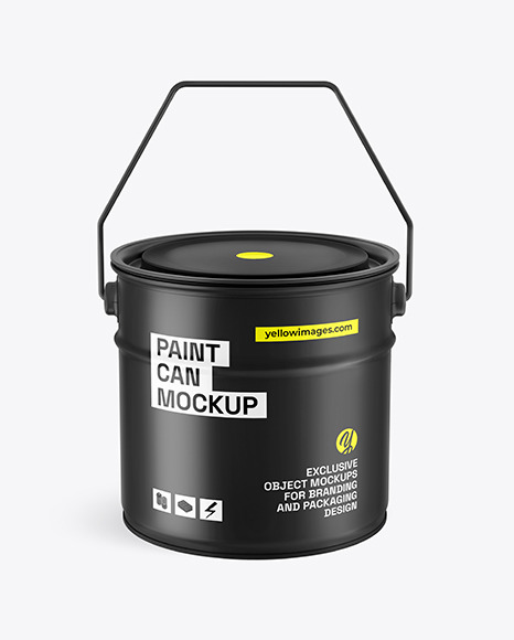 Matte Paint Bucket Mockup