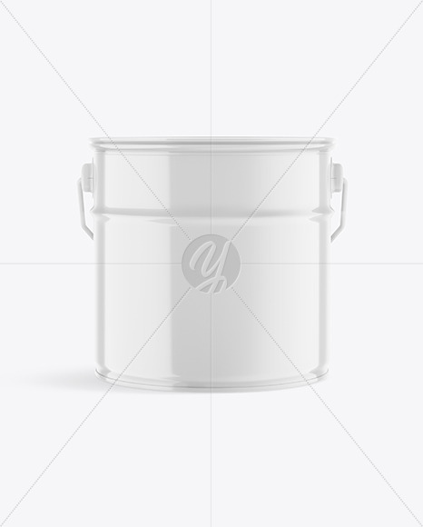 Glossy Paint Bucket Mockup