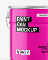 Glossy Paint Bucket Mockup