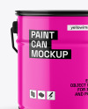 Glossy Paint Bucket Mockup