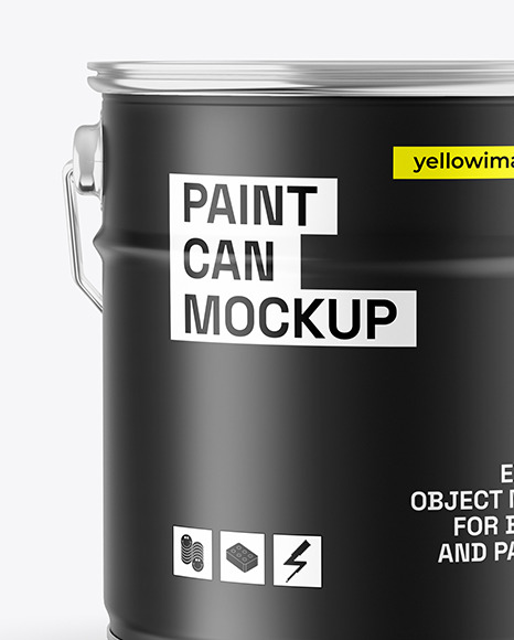 Matte Paint Bucket Mockup