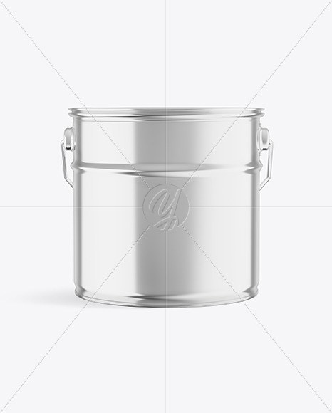 Metallic Paint Bucket Mockup