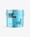 Metallic Paint Bucket Mockup