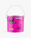 Glossy Paint Bucket Mockup