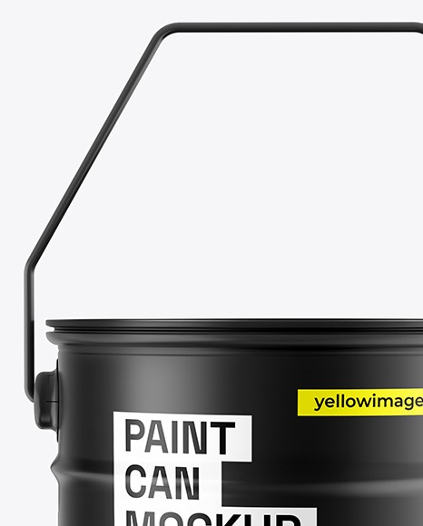 Matte Paint Bucket Mockup