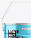 Metallic Paint Bucket Mockup