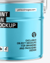 Metallic Paint Bucket Mockup