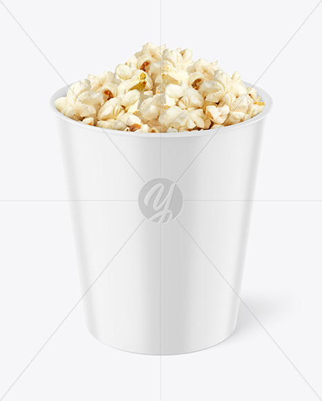 Matte Popcorn Bucket Mockup