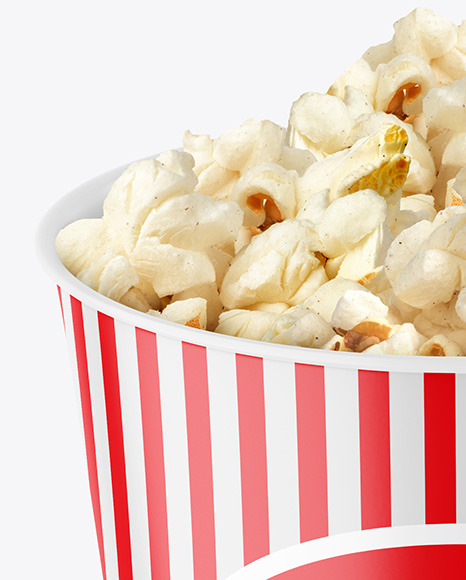 Matte Popcorn Bucket Mockup