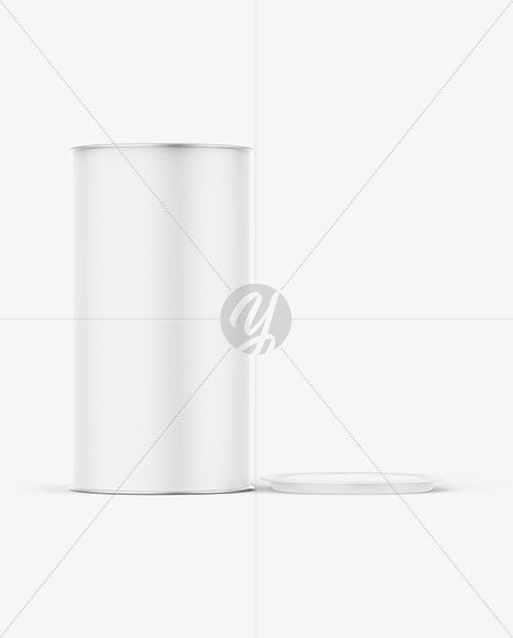 Opened Matte Snack Tube Mockup