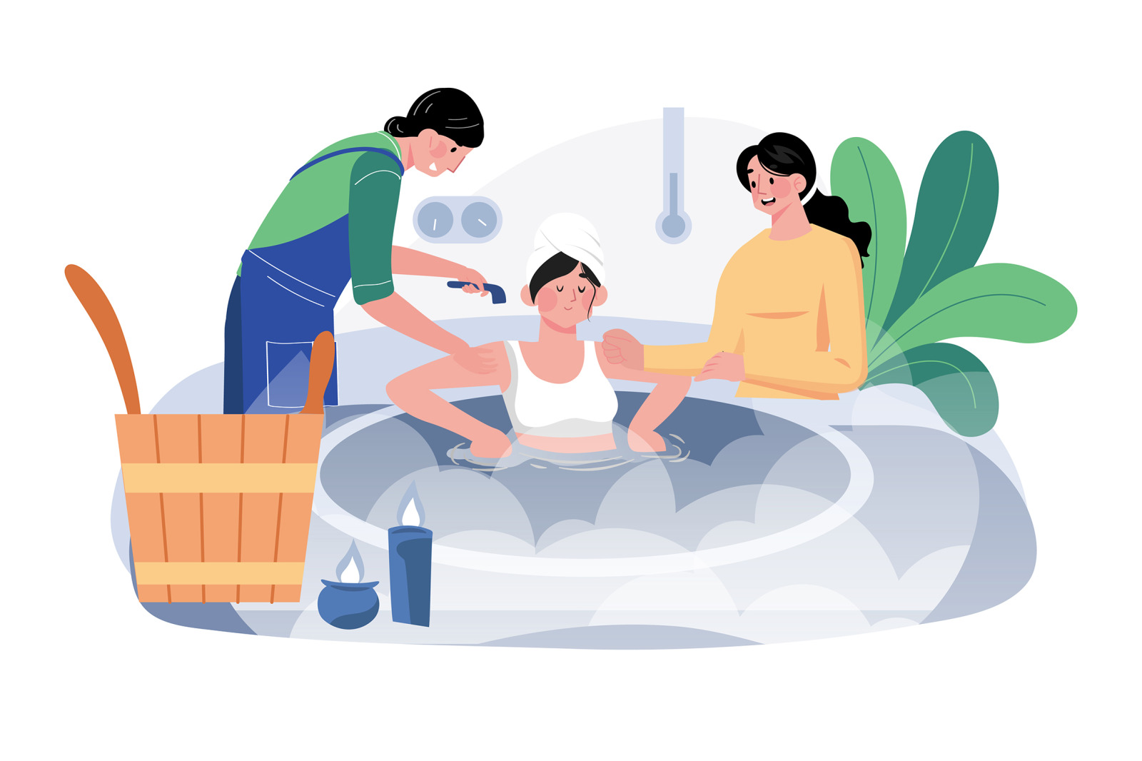 M637_Spa & Salon Illustration Pack M637_Spa & Salon Illustration Pack