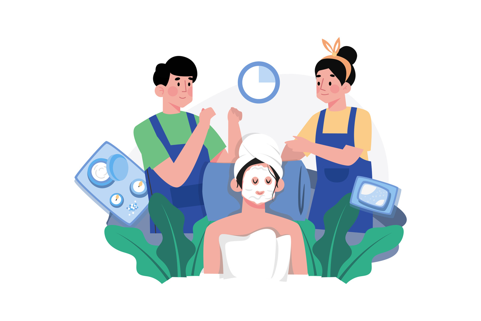 M637_Spa & Salon Illustration Pack M637_Spa & Salon Illustration Pack