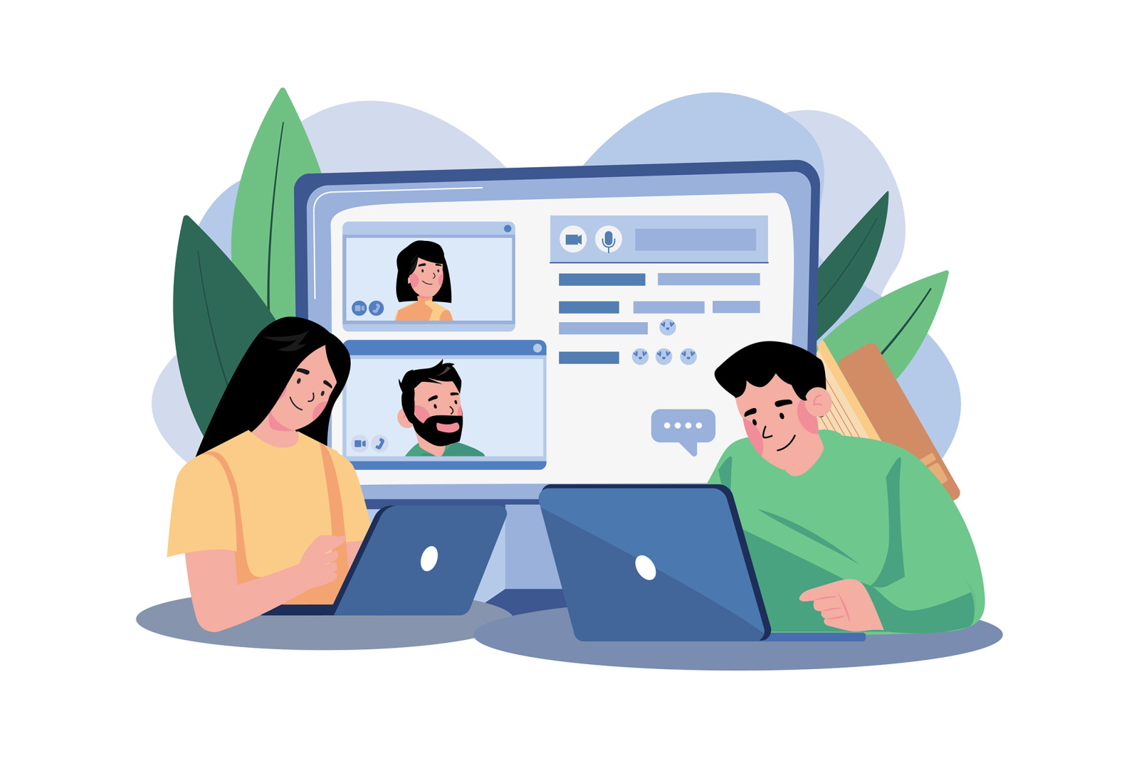 M640_Social Network Illustration Pack M640_Social Network Illustration Pack