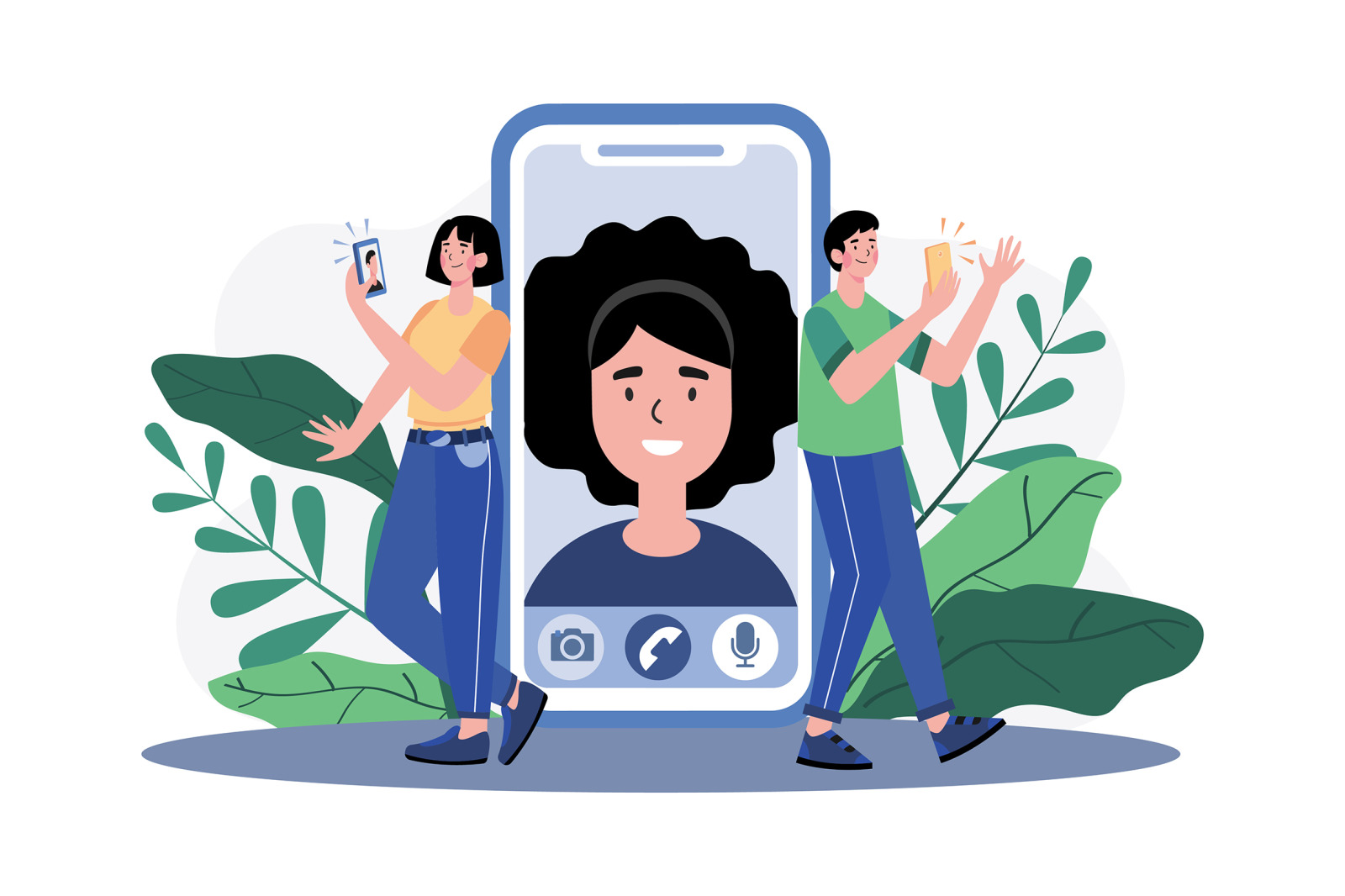 M640_Social Network Illustration Pack M640_Social Network Illustration Pack