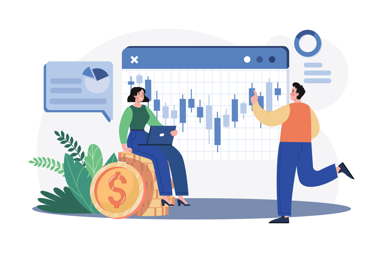 M642_Stock Market Illustration Pack M642_Stock Market Illustration Pack