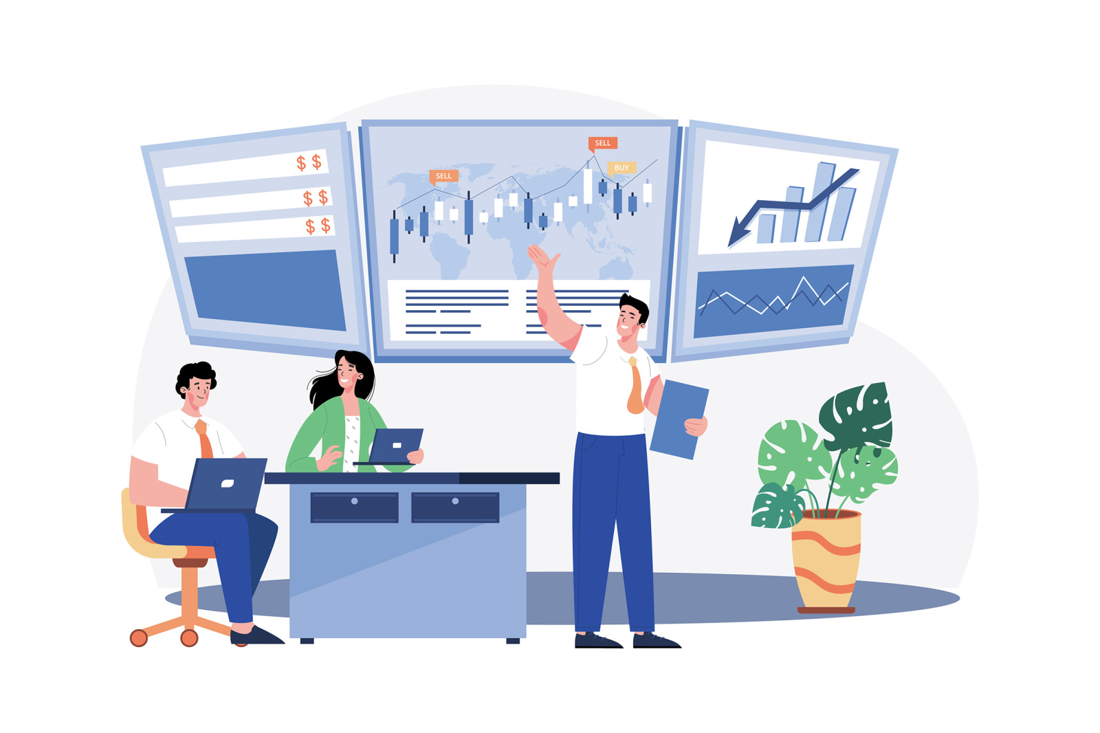 M642_Stock Market Illustration Pack M642_Stock Market Illustration Pack