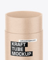 Opened Kraft Paper Tube Mockup