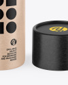 Opened Kraft Paper Tube Mockup