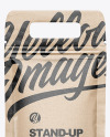 Kraft Paper Stand-Up Pouch w/ Handle Mockup