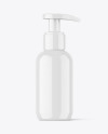 100ml Glossy Bottle with Pump Mockup 100ml Glossy Bottle with Pump Mockup