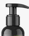 100ml Glossy Bottle with Pump Mockup 100ml Glossy Bottle with Pump Mockup