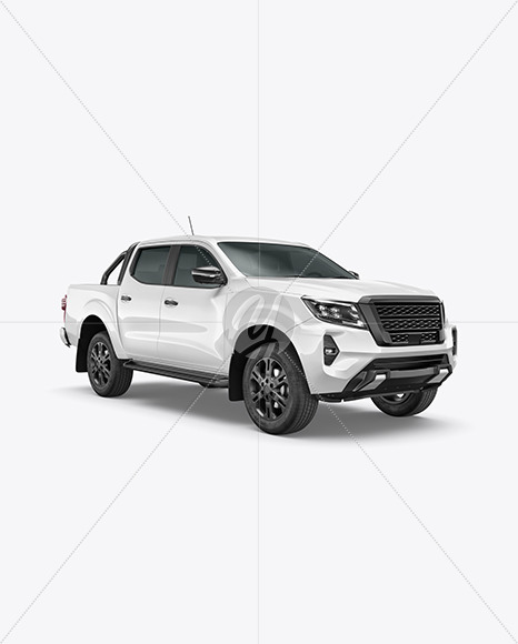 Pickup Truck Mockup - Half Side View