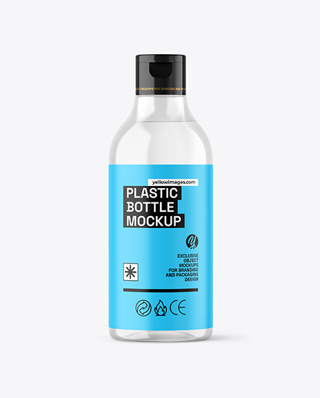 Clear Cosmetic Bottle Mockup