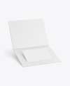 Gift Card In a Paper Holder Mockup