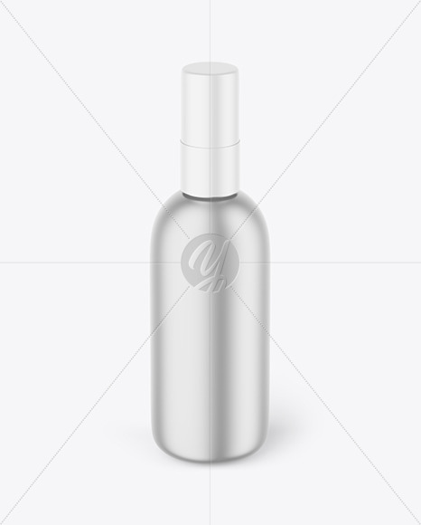 Metallic Spray Bottle Mockup