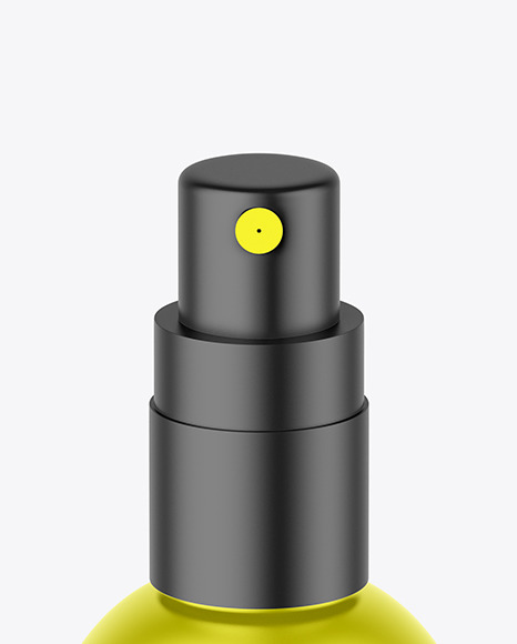 Metallic Spray Bottle Mockup