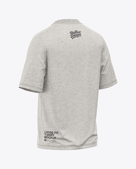 Heather Oversize T-Shirt Mockup