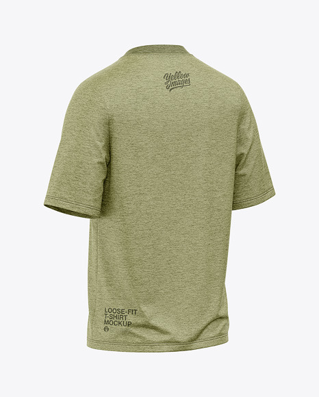 Heather Oversize T-Shirt Mockup