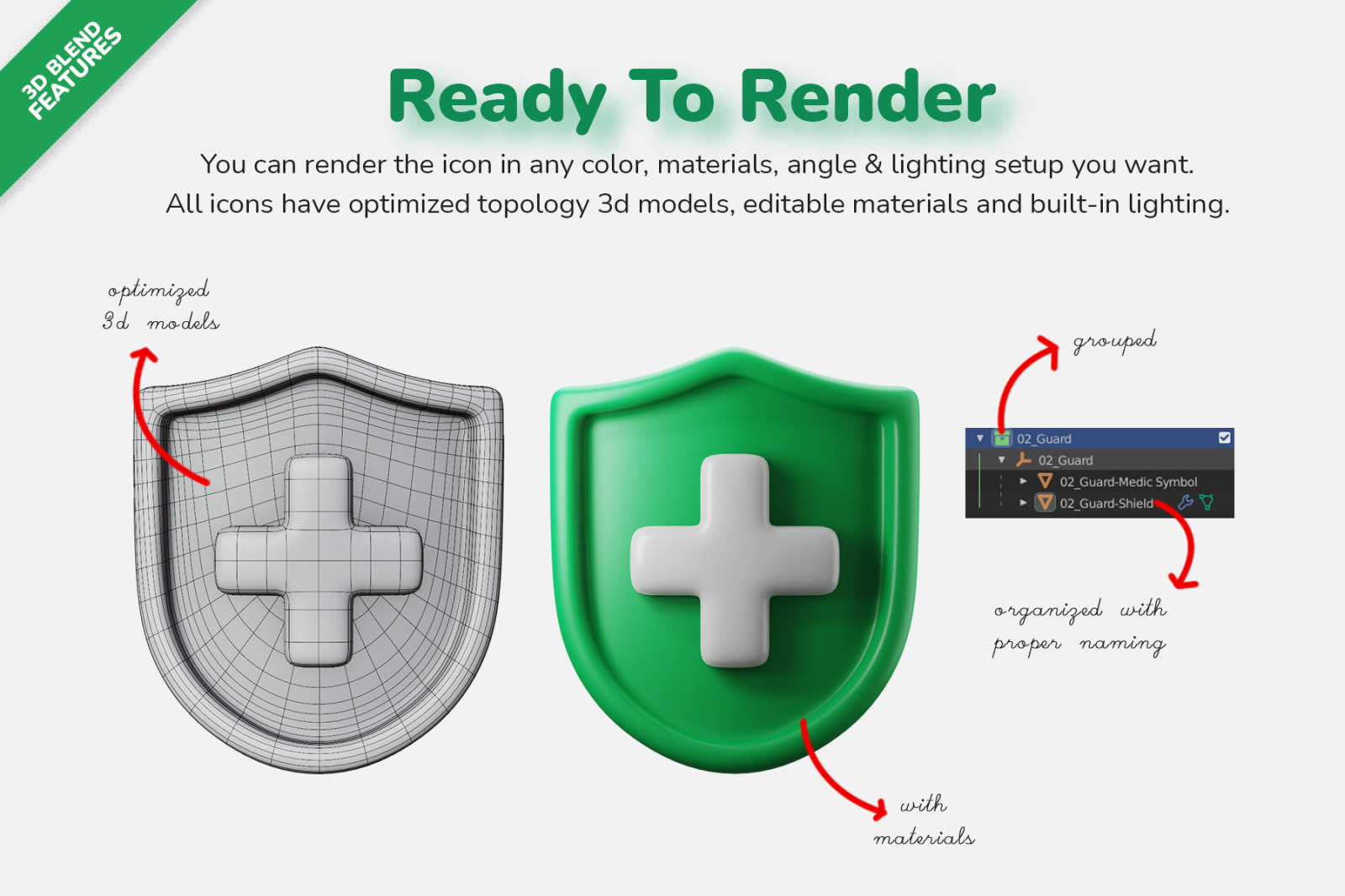 3D Icon Illustration - Medical Vol. 01 Hospital 3D Icon Illustration - Medical Vol. 01 Hospital