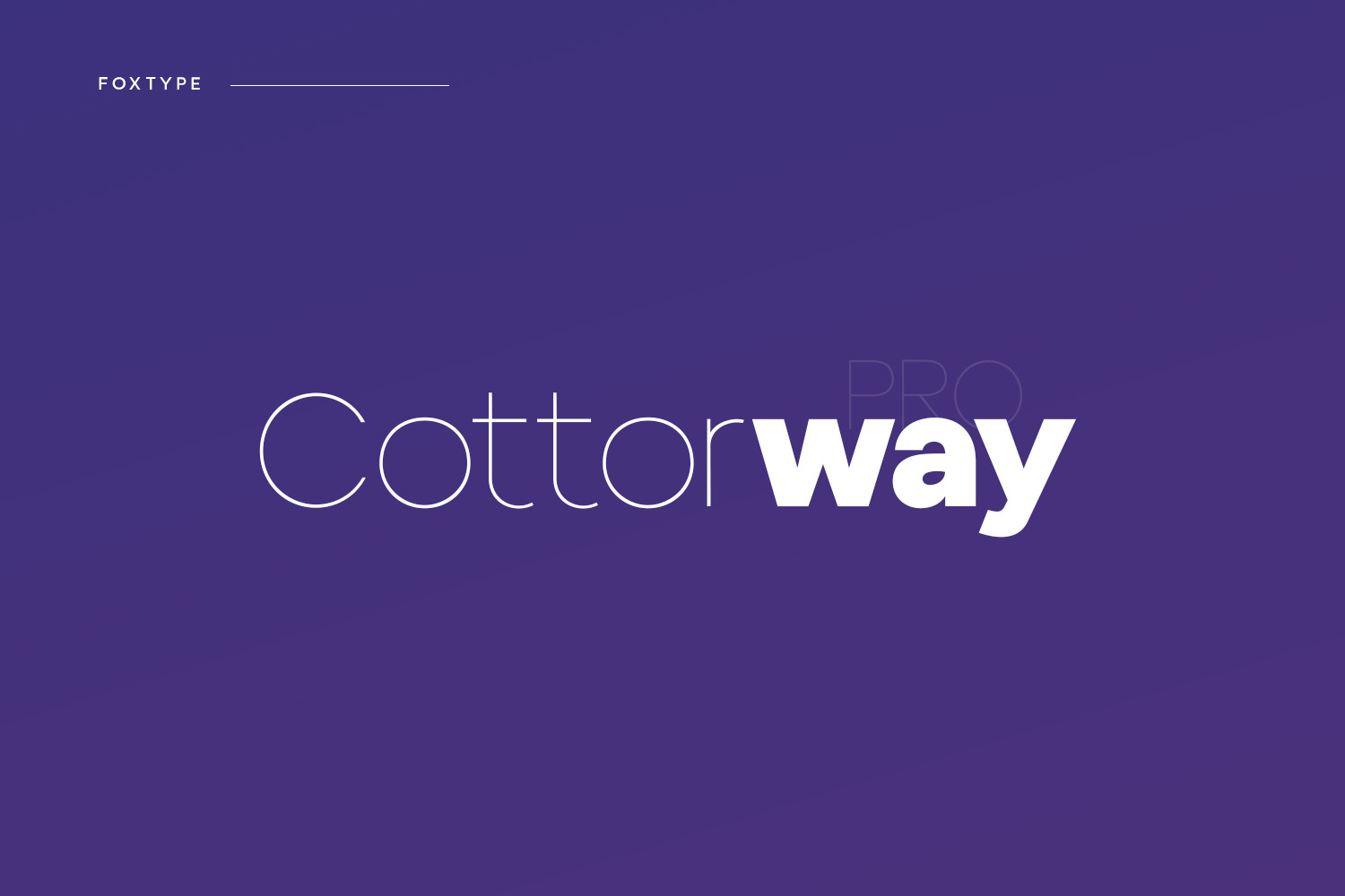 Cottorway Pro Display Typeface